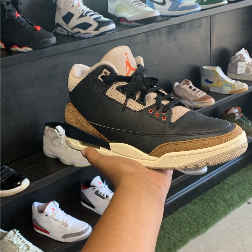Air Jordan Black and Brown Sneakers